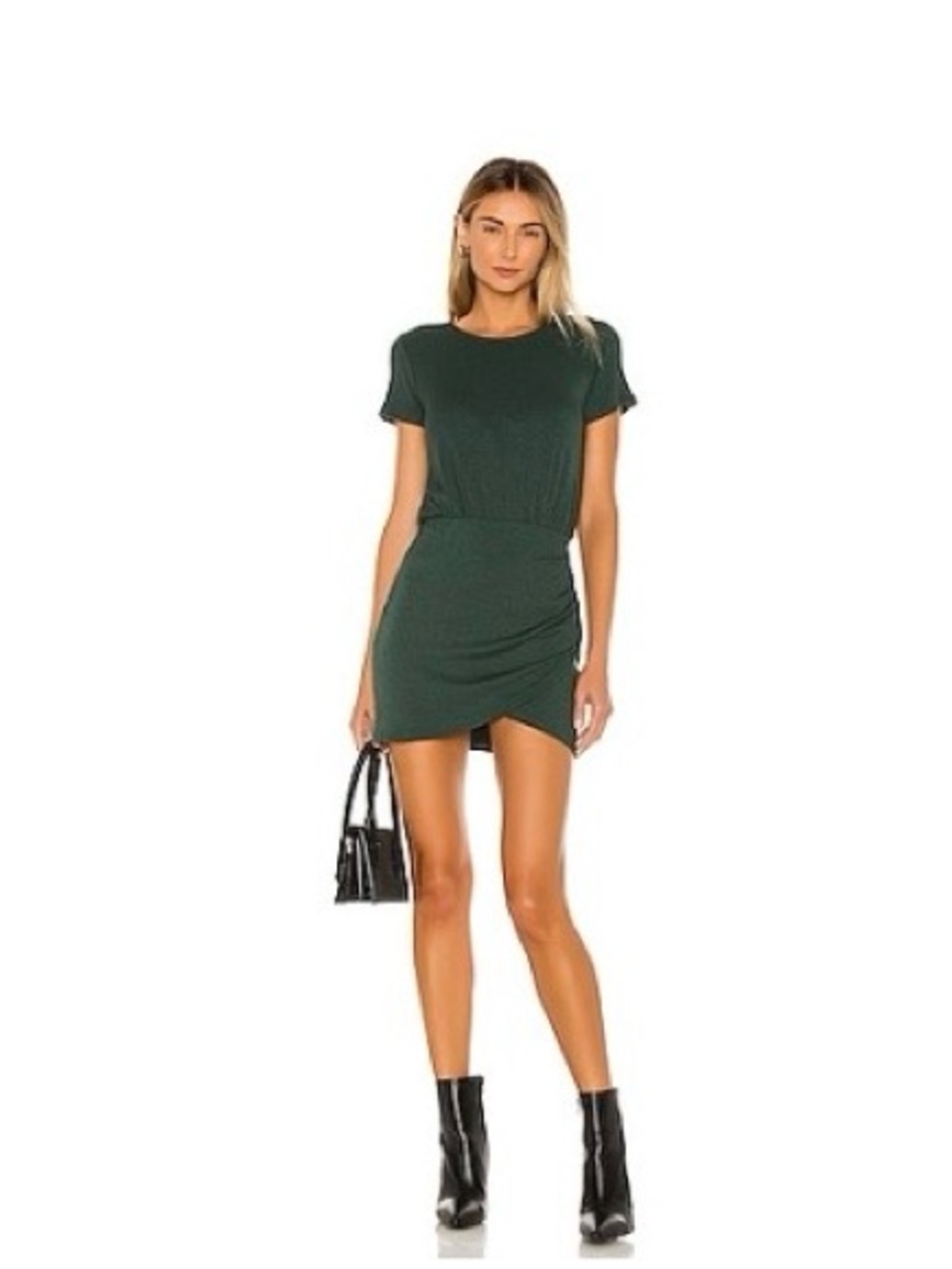 Lovers + Friends Jenner Mini Dress in Forest Green